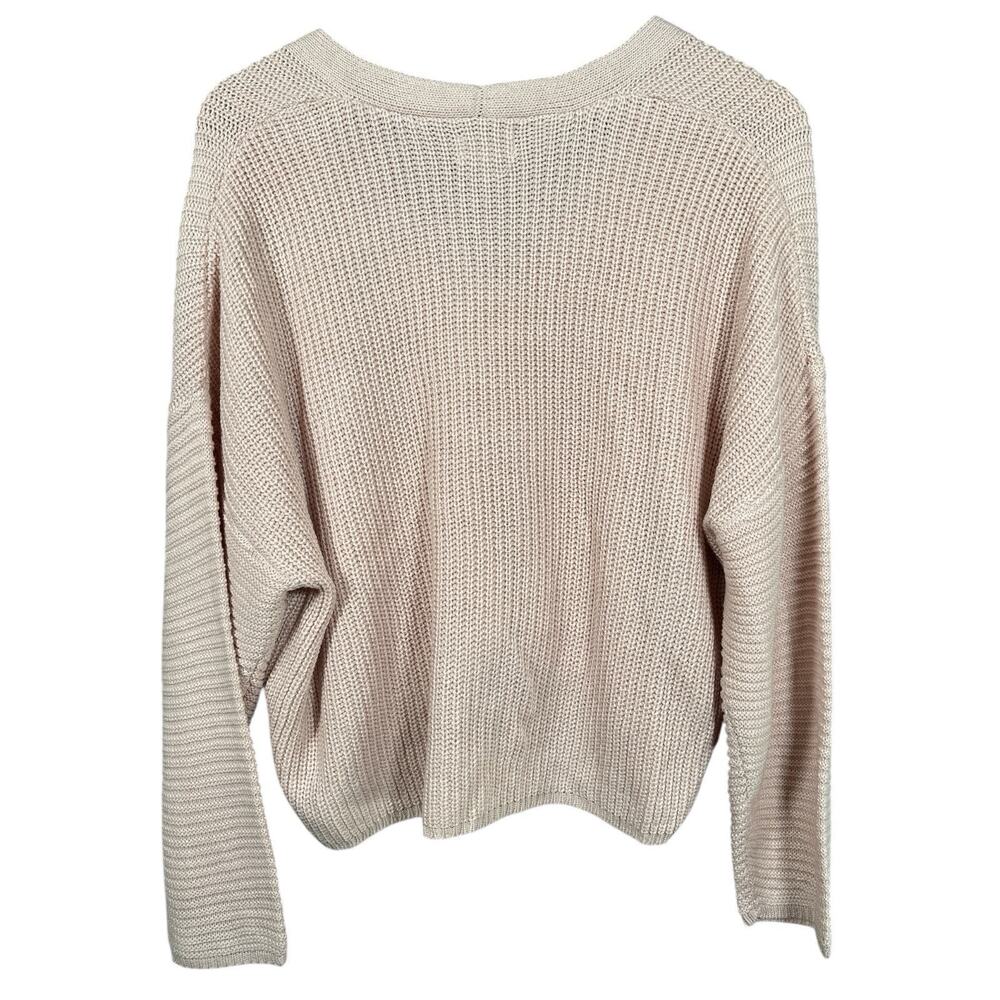 True Craft Cardigan Women’s Size Medium Open Knit Long Sleeve Ash Pink‎ NWT - Picture 3 of 4
